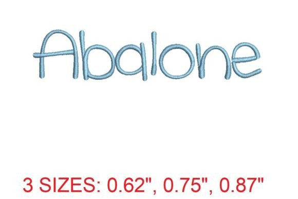 Abalone Embroidery Font: Elegant & Seasonal