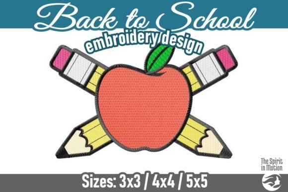 Back to School Apple and Pencils Vol 3