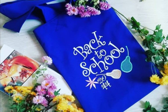 Lettering Back Embroidery Design