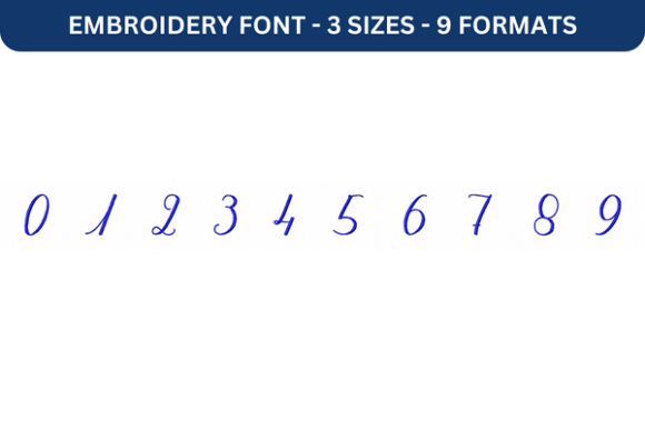 Mathilde Castleland Font: Numbers 0–9