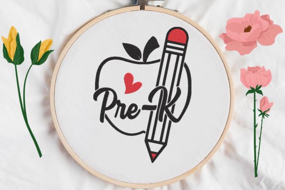Pre-K Apple and Pencil Back to School